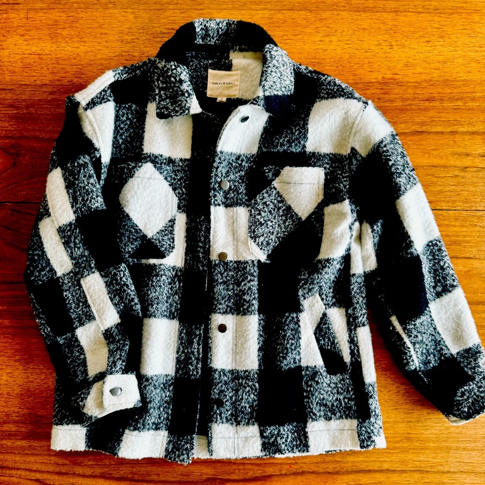 Thread & Supply Buffalo Plaid Shacket - Sz S